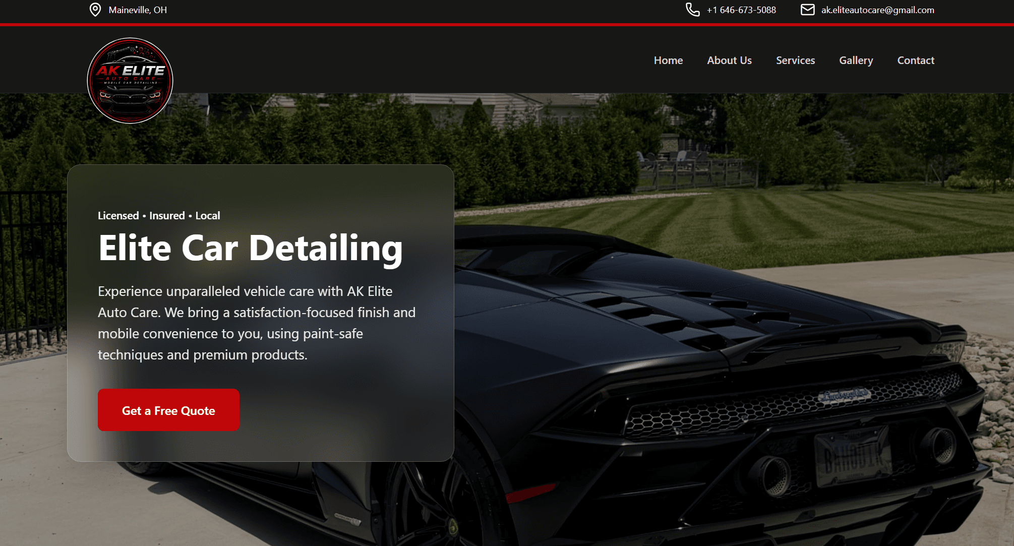 A website built with Faralta